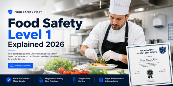 Food Safety Level 1 Explained: Complete Beginner's Guide (2026)