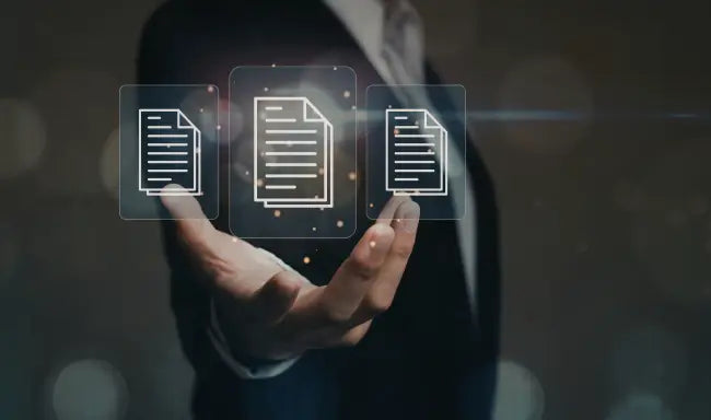Product Management professional using digital document management for product planning and business workflows